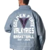 Golden State Valkyries Blue Denim Jacket Back