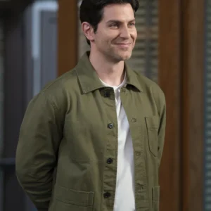 High Potential S02 David Giuntoli Green Jacket Side
