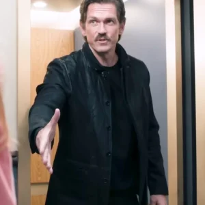 High Potential S02 Steve Howey Leather Jacket Side