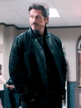 High Potential S02 Steve Howey Leather Jacket Front
