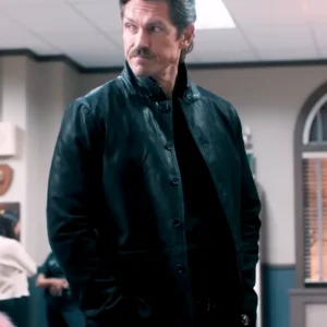 High Potential S02 Steve Howey Leather Jacket Front