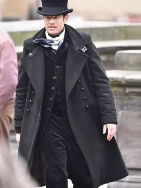 House of Guinness S01 James Norton Black Wool Coat