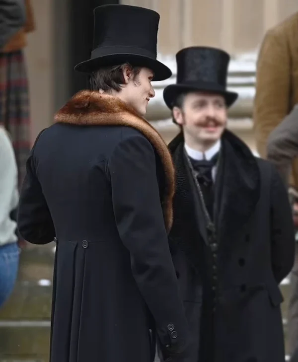 House of Guinness S01 Louis Partridge Fur Coat