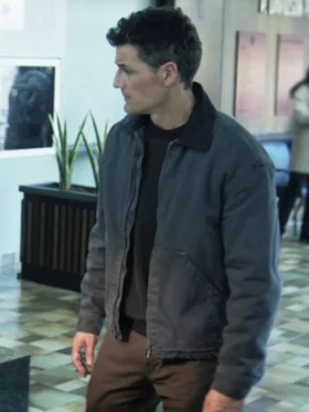 Invasion S03 Enver Gjokaj Grey Jacket