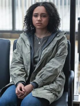 Invasion S03 Jamila Huston Green Hooded Jacket