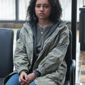 Invasion S03 Jamila Huston Green Hooded Jacket