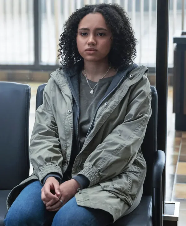 Invasion S03 Jamila Huston Green Hooded Jacket