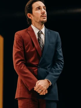 Jordan Peterson Blue & Maroon Suit