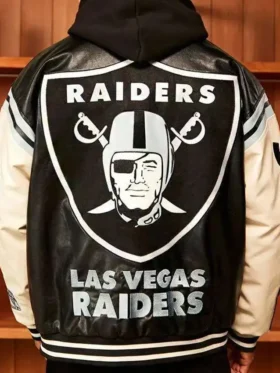 Las Vegas Raiders Black Bomber Jacket