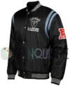 Las Vegas Raiders Tailback Varsity Jacket left