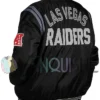 Las Vegas Raiders Tailback Varsity Jacket left back