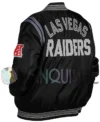 Las Vegas Raiders Tailback Varsity Jacket left back