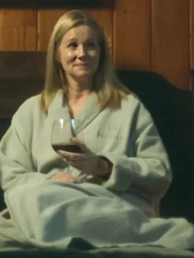 Laura Linney Screen Worn Grey BathRobe