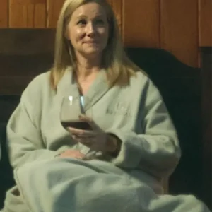 Laura Linney Screen Worn Grey BathRobe