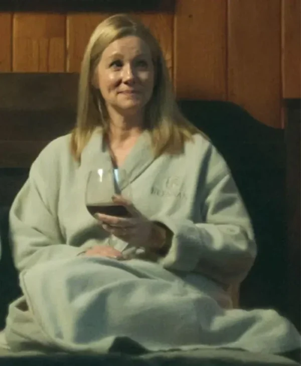 Laura Linney Screen Worn Grey BathRobe