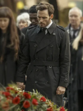Lazarus S01 Sam Claflin Black Coat