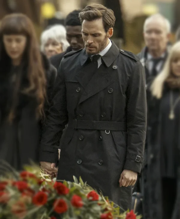 Lazarus S01 Sam Claflin Black Coat