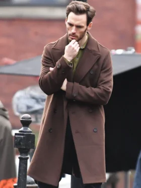 Lazarus S01 Sam Claflin Wool Coat Side