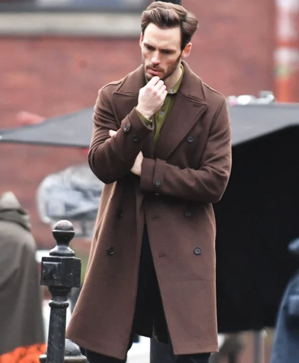 Lazarus S01 Sam Claflin Wool Coat Side