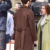 Lazarus S01 Sam Claflin Brown Wool Coat