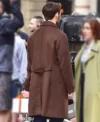 Lazarus S01 Sam Claflin Brown Wool Coat