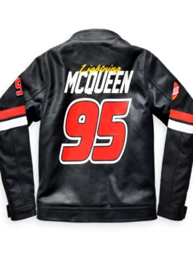 Lightning McQueen Black Leather Jacket