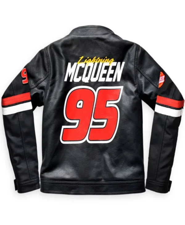 Lightning McQueen Black Leather Jacket