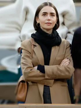 Lily Collins French Open Blazer Side