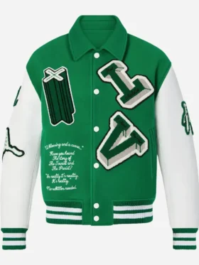 Louis Vuitton Green Varsity Jacket