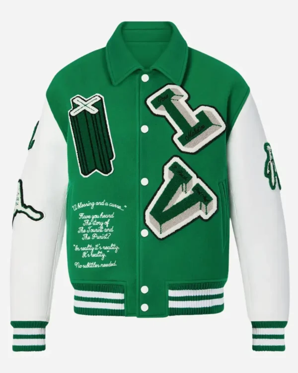 Louis Vuitton Green Varsity Jacket