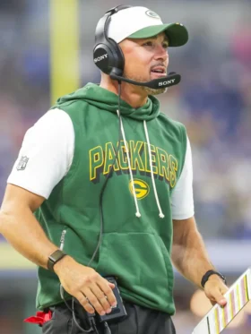 Matt Lafleur Green Bay Packers Sleeveless Hoodie Side