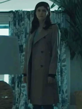 Mayfair Witches S02 Alexandra Daddario Trench Coat Back