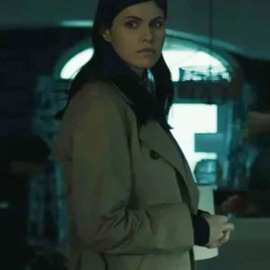 Mayfair Witches S02 Alexandra Daddario Trench Coat FRONT