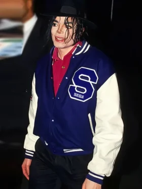 Michael Jackson Sonic The Hedgehog Varsity Jacket Side