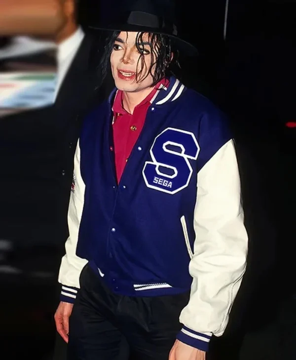 Michael Jackson Sonic The Hedgehog Varsity Jacket Side