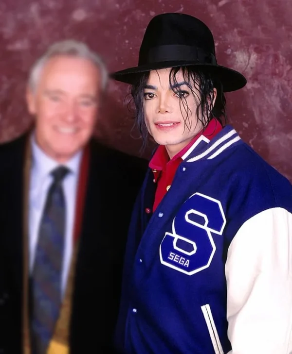 Michael Jackson Sonic The Hedgehog Varsity Jacket Back