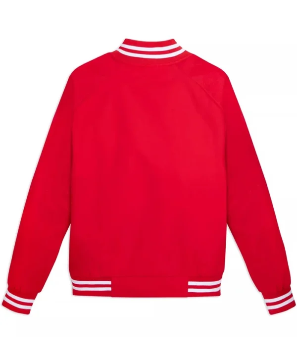 Mickey Mouse Red Varsity Jacket