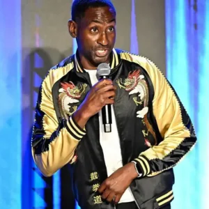 Mike Estime JFGF Institute Embroidered Bomber Jacket Side