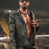 Monday Night RAW Seth Rollins Black Leather Jacket