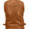 Multiple Pockets Military Tactical Leather Vest Brown