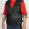 Multiple Pockets Military Tactical Leather Vest leftt