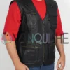 Multiple Pockets Military Tactical Leather Vest right
