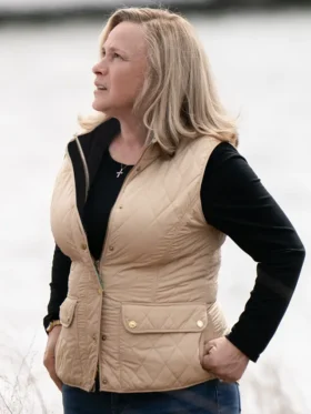 Murdaugh Death in the Family S01 Patricia Arquette Quilted Vest