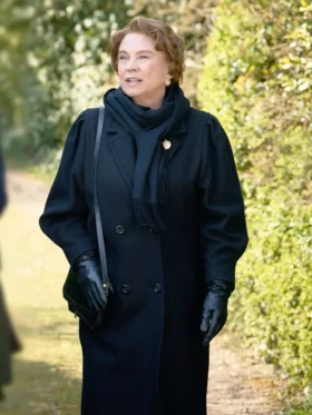 Murder Before Evensong S01 Amanda Redman Wool Coat