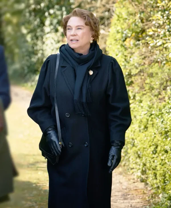Murder Before Evensong S01 Amanda Redman Wool Coat