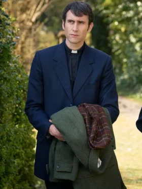 Murder Before Evensong S01 Matthew Lewis Blue Blazer
