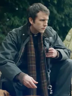 Murder Before Evensong S01 Matthew Lewis Cotton Jacket Side