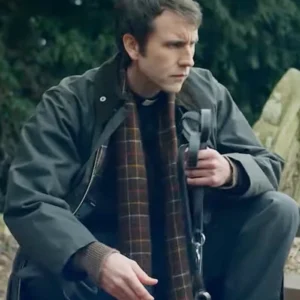 Murder Before Evensong S01 Matthew Lewis Cotton Jacket Side