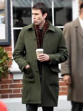 Murder Before Evensong S01 Matthew Lewis Green Wool Coat