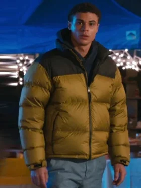 My Life With The Walter Boys S02 Jaylan Evans Puffer Jacket Front